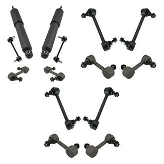 TRQ® - Front and Rear Shock Absorbers and Stabilizer Bar Link Kit
