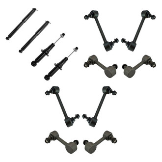 TRQ® - Front and Rear Shock Absorbers and Stabilizer Bar Link Kit