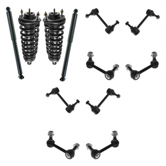 TRQ® - Front and Rear Complete Strut Assemblies and Stabilizer Bar Link Kit