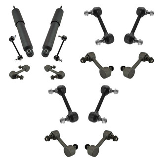 TRQ® - Front and Rear Shock Absorbers and Stabilizer Bar Link Kit