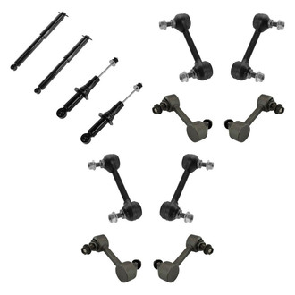 TRQ® - Front and Rear Shock Absorbers and Stabilizer Bar Link Kit