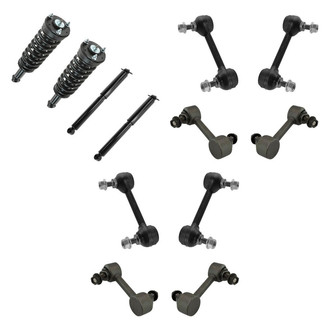 TRQ® - Front and Rear Complete Strut Assemblies and Stabilizer Bar Link Kit