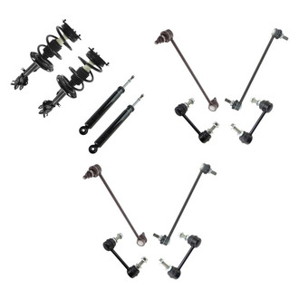 TRQ® - Front and Rear Complete Strut Assemblies and Stabilizer Bar Link Kit