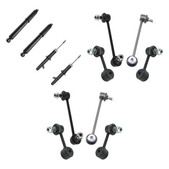 TRQ® - Shock Absorber and Stabilizer Bar Link Kit