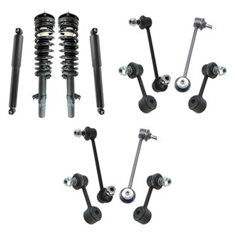 TRQ® - Complete Strut Assembly and Stabilizer Bar Link Kit