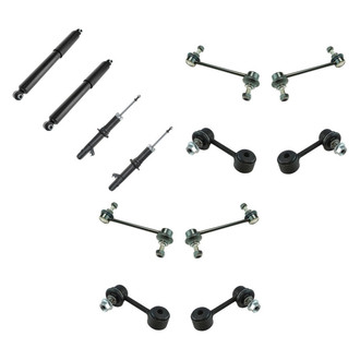 TRQ® - Front and Rear Shock Absorbers and Stabilizer Bar Link Kit