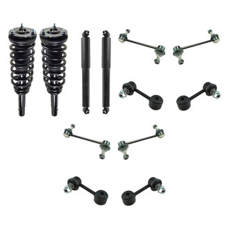 TRQ® - Complete Strut Assembly and Stabilizer Bar Link Kit