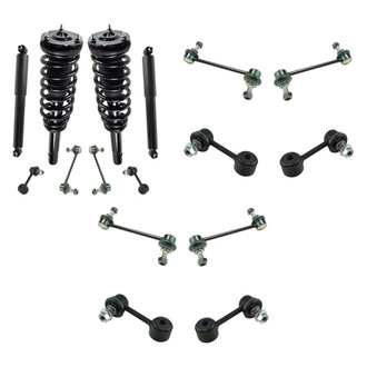 TRQ® - Front and Rear Complete Strut Assemblies and Stabilizer Bar Link Kit
