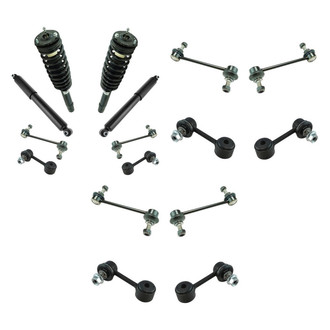 TRQ® - Front and Rear Complete Strut Assemblies and Stabilizer Bar Link Kit