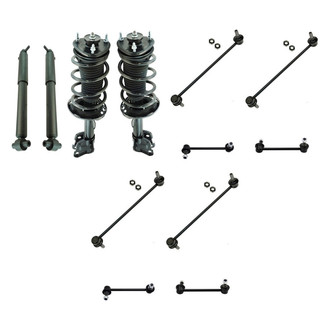 TRQ® - Complete Strut Assembly and Stabilizer Bar Link Kit
