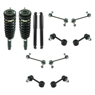 TRQ® - Front and Rear Complete Strut Assemblies and Stabilizer Bar Link Kit