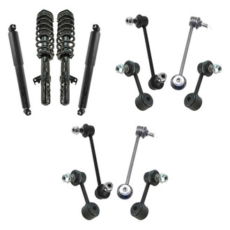 TRQ® - Front and Rear Complete Strut Assemblies and Stabilizer Bar Link Kit