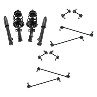 TRQ® - Front and Rear Complete Strut Assemblies and Stabilizer Bar Link Kit