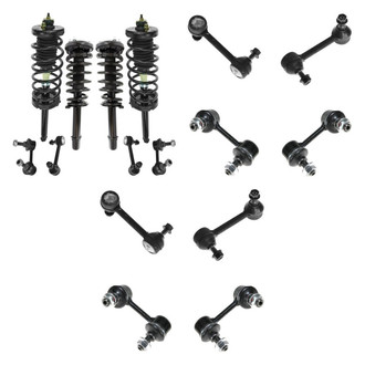 TRQ® - Front and Rear Complete Strut Assemblies and Stabilizer Bar Link Kit