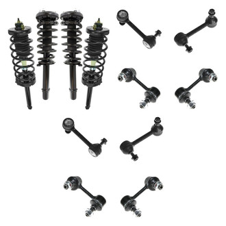TRQ® - Front and Rear Complete Strut Assemblies and Stabilizer Bar Link Kit
