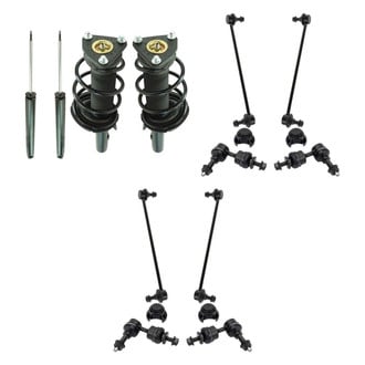 TRQ® - Front and Rear Complete Strut Assemblies and Stabilizer Bar Link Kit