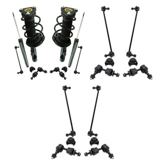 TRQ® - Front and Rear Complete Strut Assemblies and Stabilizer Bar Link Kit