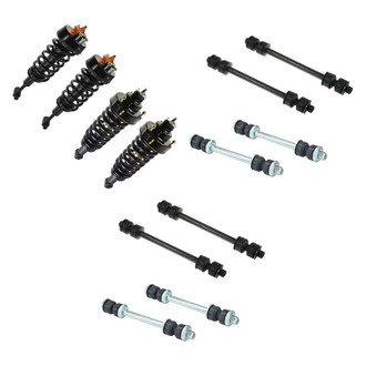 TRQ® - Front and Rear Complete Strut Assemblies and Stabilizer Bar Link Kit