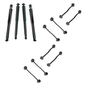 TRQ® - Front and Rear Shock Absorbers and Stabilizer Bar Link Kit