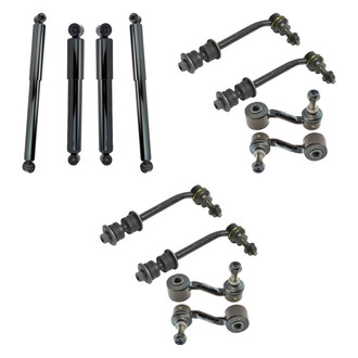 TRQ® - Front and Rear Shock Absorbers and Stabilizer Bar Link Kit