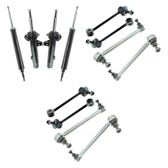 TRQ® - Front and Rear Shock Absorbers and Stabilizer Bar Link Kit