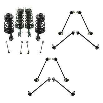 TRQ® - Complete Strut Assembly and Stabilizer Bar Link Kit