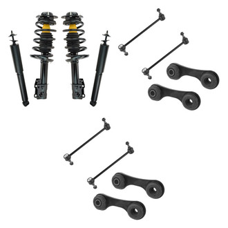 TRQ® - Complete Strut Assembly and Stabilizer Bar Link Kit