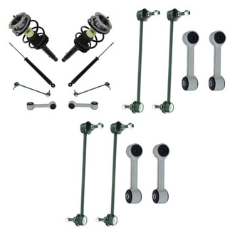 TRQ® - Front and Rear Complete Strut Assemblies and Stabilizer Bar Link Kit
