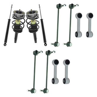TRQ® - Front and Rear Complete Strut Assemblies and Stabilizer Bar Link Kit