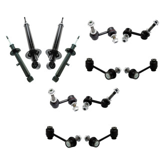 TRQ® - Front and Rear Shock Absorbers and Stabilizer Bar Link Kit