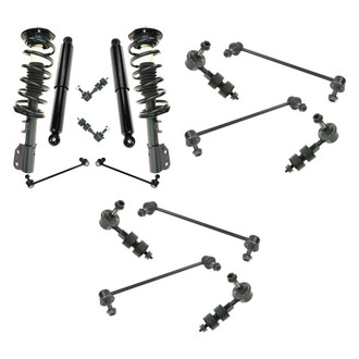 TRQ® - Front and Rear Complete Strut Assemblies and Stabilizer Bar Link Kit