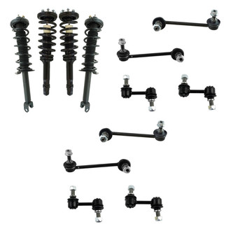 TRQ® - Front and Rear Complete Strut Assemblies and Stabilizer Bar Link Kit