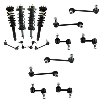TRQ® - Front and Rear Complete Strut Assemblies and Stabilizer Bar Link Kit