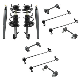 TRQ® - Front and Rear Complete Strut Assemblies and Stabilizer Bar Link Kit