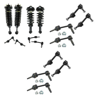 TRQ® - Front and Rear Complete Strut Assemblies and Stabilizer Bar Link Kit