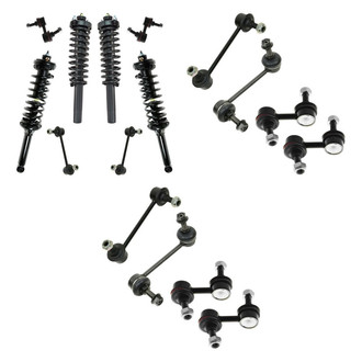 TRQ® - Front and Rear Complete Strut Assemblies and Stabilizer Bar Link Kit