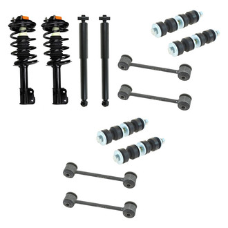 TRQ® - Complete Strut Assembly and Stabilizer Bar Link Kit