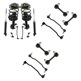 TRQ® - Front and Rear Complete Strut Assemblies and Stabilizer Bar Link Kit