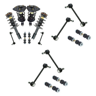 TRQ® - Complete Strut Assembly and Stabilizer Bar Link Kit