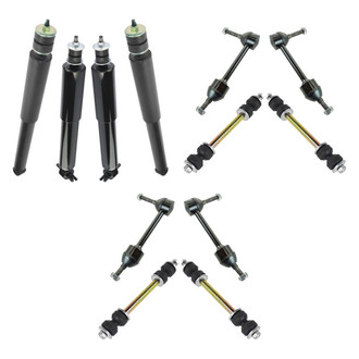 TRQ® - Shock Absorbers and Stabilizer Bar Link Kit