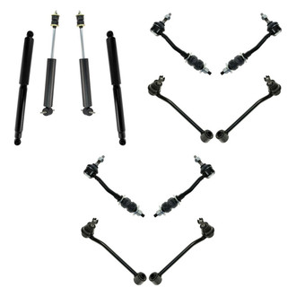 TRQ® - Front and Rear Shock Absorbers and Stabilizer Bar Link Kit