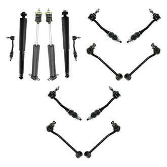 TRQ® - Front and Rear Shock Absorbers and Stabilizer Bar Link Kit
