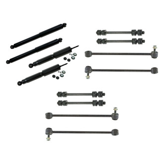 TRQ® - Front and Rear Shock Absorbers and Stabilizer Bar Link Kit