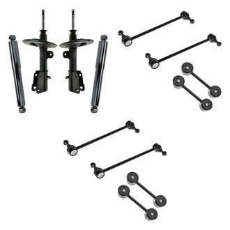 TRQ® - Shock Absorbers and Stabilizer Bar Link Kit
