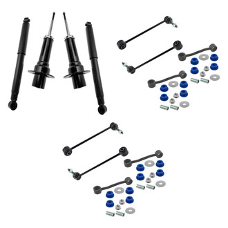 TRQ® - Front and Rear Shock Absorbers and Stabilizer Bar Link Kit