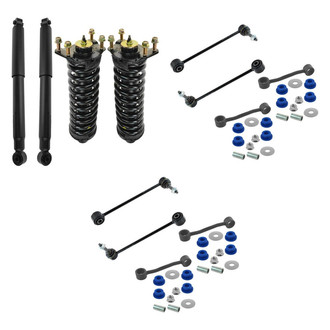 TRQ® - Complete Strut Assembly and Stabilizer Bar Link Kit