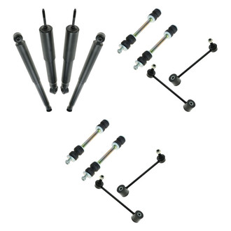 TRQ® - Front and Rear Shock Absorbers and Stabilizer Bar Link Kit