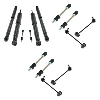 TRQ® - Front and Rear Shock Absorbers and Stabilizer Bar Link Kit