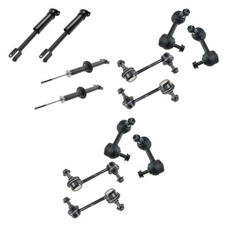 TRQ® - Shock Absorbers and Stabilizer Bar Link Kit