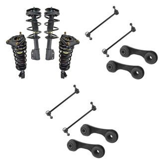 TRQ® - Front and Rear Complete Strut Assemblies and Stabilizer Bar Link Kit